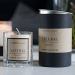 Small luxurious glass with natural soy wax
